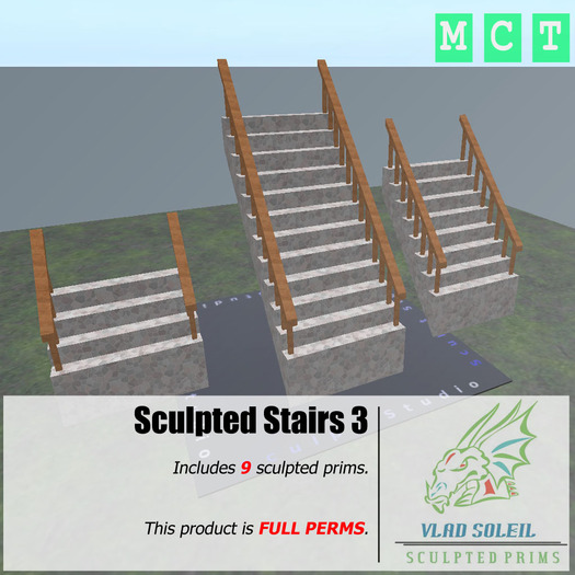 Sculpted Stairs 3 [FULL PERMS]