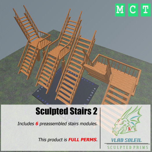 Sculpted Stairs 2 [FULL PERMS]