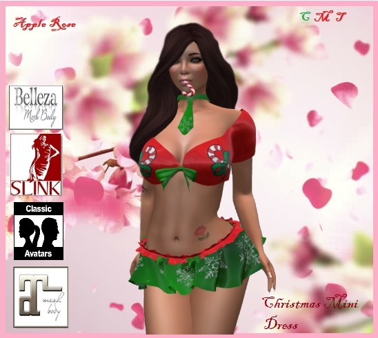 ~Apple store~ Christmas Mini Dress