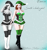 :ESSENCE:SANTA'S BABY GIRL GREEN