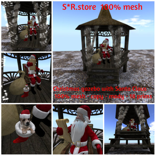 S*R.store Christmas gazebo with Santa Claus