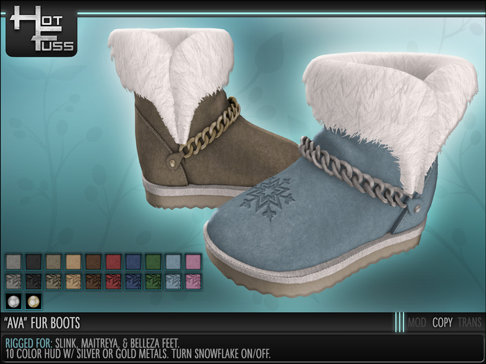 Hot Fuss "Ava" Fur Boots