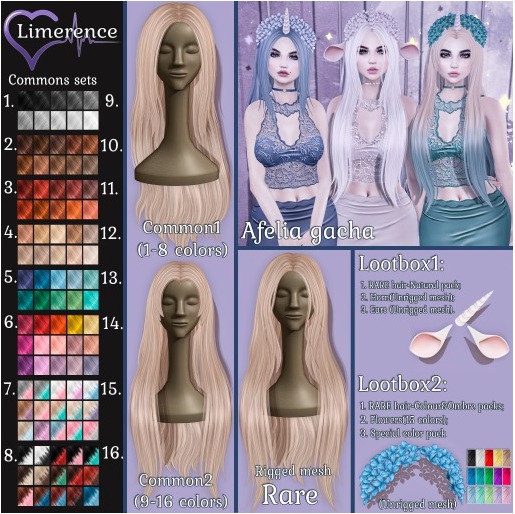 #14{Limerence} Afelia Hair (Common2)-Colour2