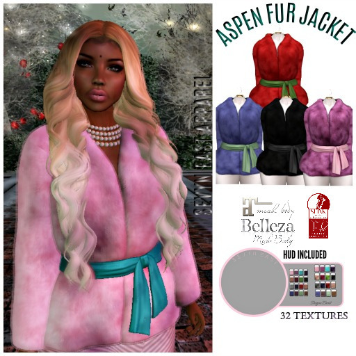 Sevyn East  Aspen Fur Jacket -ADD ME**