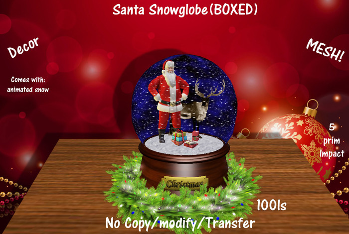 Santa Snowglobe(BOXED)