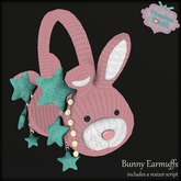 {V*Y} Bunny Earmuffs - Pink/Teal