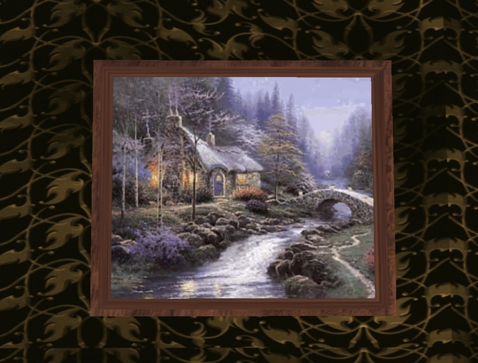 Thomas Kinkade Animated Painting Boxed