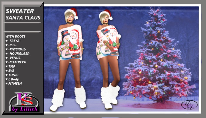 UKS-by-Lillith SWEATER SANTA CLAUS