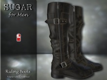 :-:SUGAR for Men:-: Riding Boots {BROWN LEATHER}