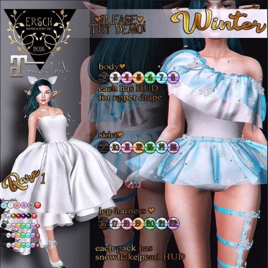 21. ERSCH - Winter Gacha MAITREYA Leg-Harness Blue