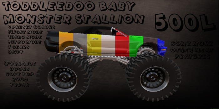 ::SSD:: Monster Stallion TD Baby copy/mod no trans (Boxed)