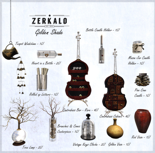 [ zerkalo ] Golden Shade - Red Vase