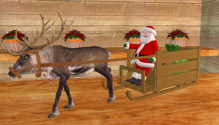Santa Schlitten small