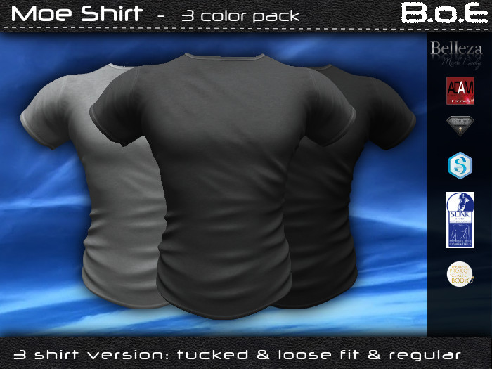 B.o.E - Moe Shirt - black&grey