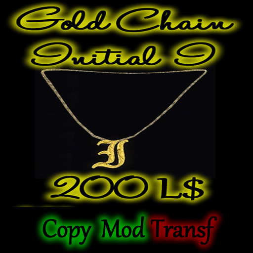 Gold Chain initial I