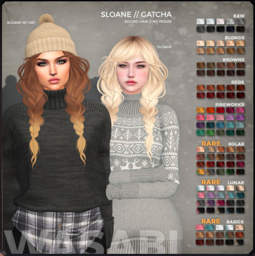 /Wasabi Pills/ Sloane Mesh Hair - Solar Ombre RARE