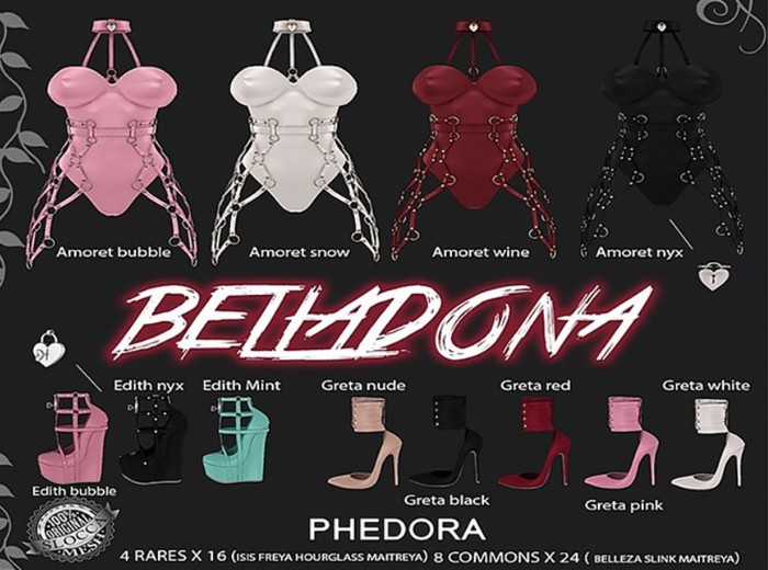 Phedora Belladona ~ Amoret Freya bubble RARE