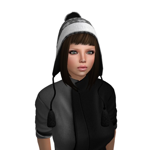 women's hat with hair brown