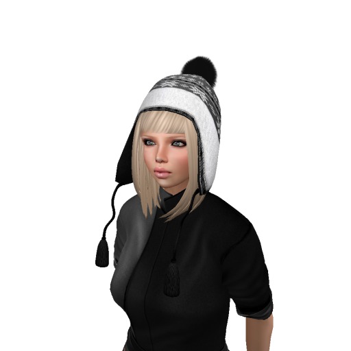 women's hat with hair blonde