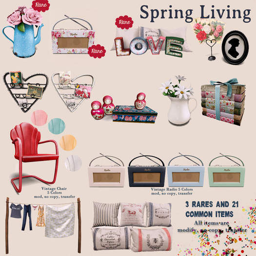 -tb- Spring Living - Radio (Floral) RARE