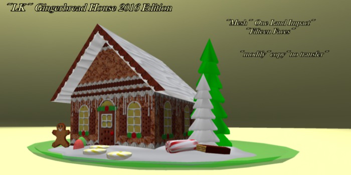 ~LK~ Gingerbread House 2016 Edition (boxed)
