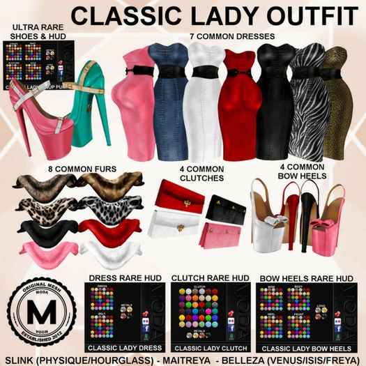 MODA- CLASSIC LADY CLUTCH-RARE TRANS ONLY