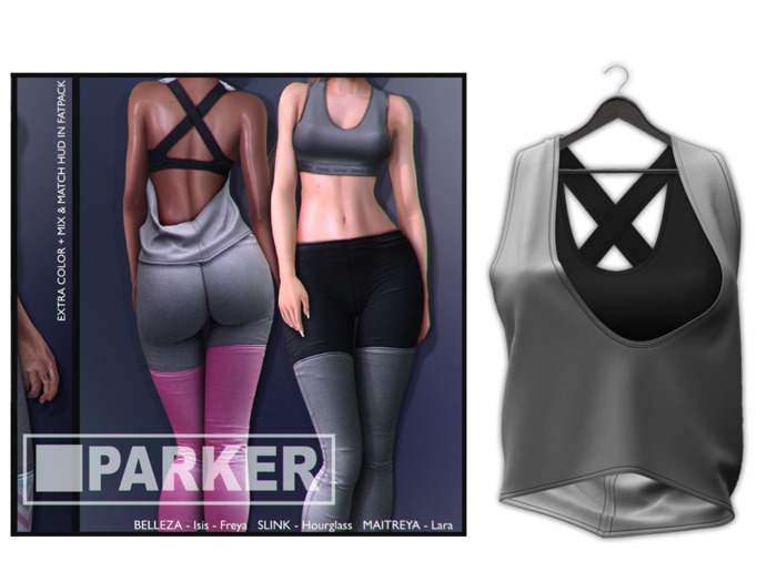 :PARKER: Nancy Top.BlackGrey.
