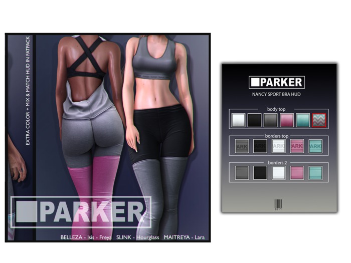 :PARKER: Nancy Sport Bra.FATPACK.