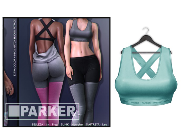 :PARKER: Nancy Sport Bra.Turquoise.