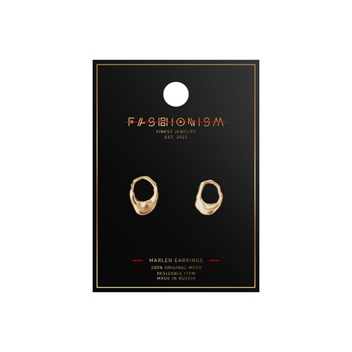 .fashionism. - Marlen Earrings - Gold