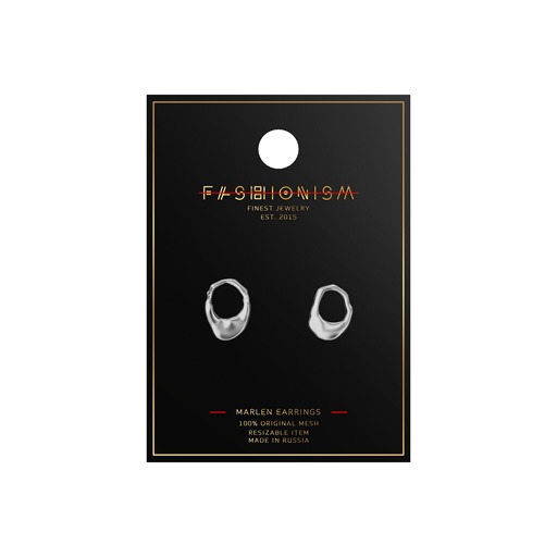 .fashionism. - Marlen Earrings - Silver