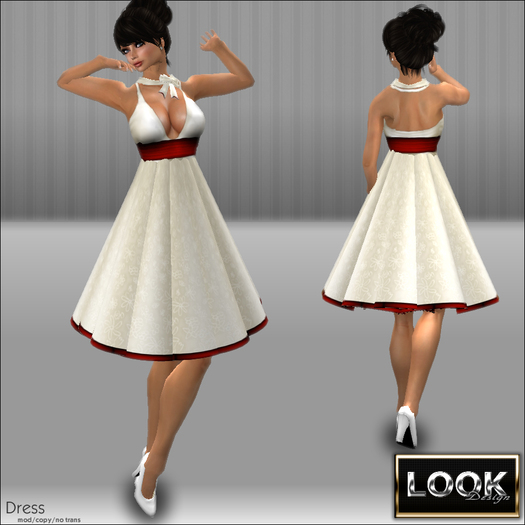 [ Flower RED Dress ]