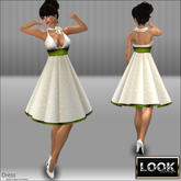 [ Flower GREEN Dress ]