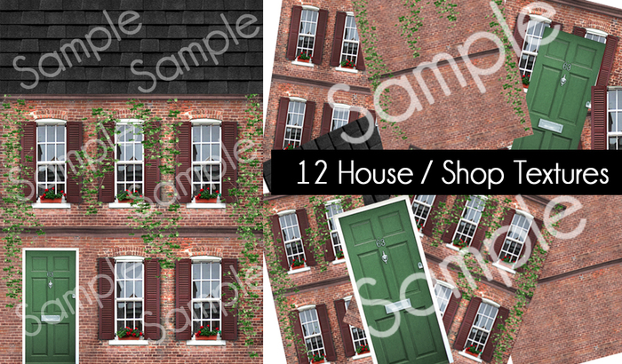 Shop View Texture Second Life Marketplace - FULL PERM 12 House / Shop Textures