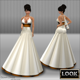 ^ Flower BROWN Long Dress ^