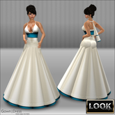 ^ Flower BLUE Long Dress ^