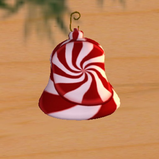 Candy Cane Bell Ornament