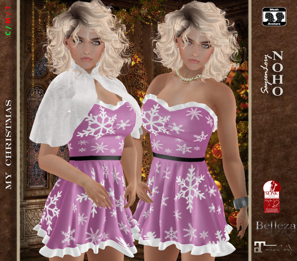 [NOHO] My Christmas Outfit #2 [mesh - box] pink