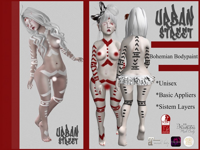 **UrbanStreet** Bohemian Bodypaint-Black (add)