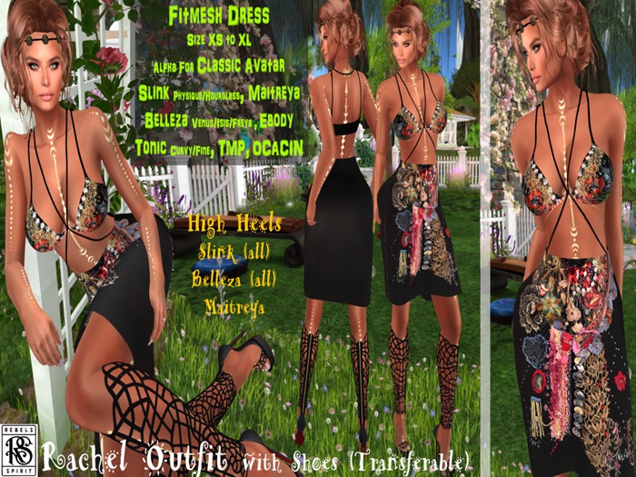RebelsSpirit - RACHEL Outfit With Shoes - TRANSFER