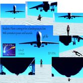 Airplane animated GIF with poses and sound