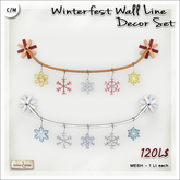 [V/W] Winterfest Wall Line Decor Set - Hanging decorations in 2 styles
