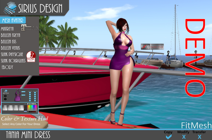 Sirius Design Tania Mini Dress Boxed ==DEMO