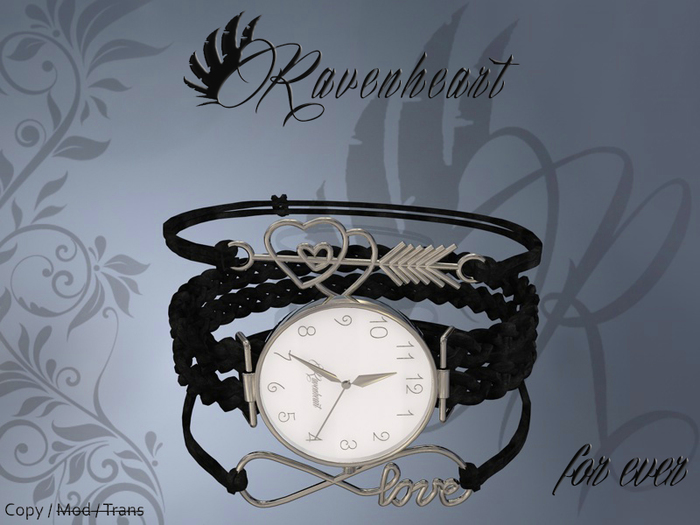 Ravenheart* 4ever Watch silver_black