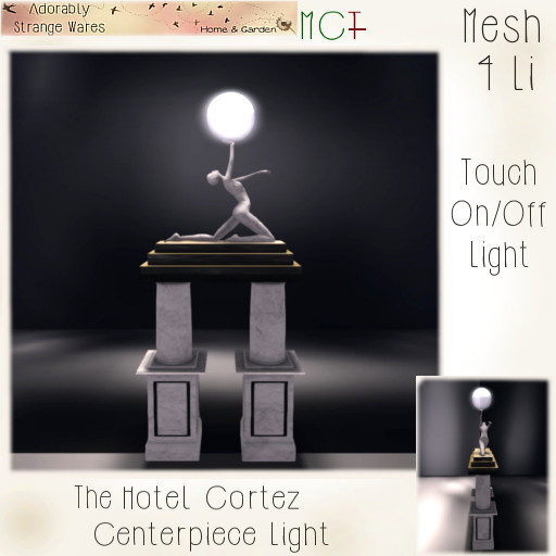 ~ASW~ The Hotel Cortez Centerpiece Light