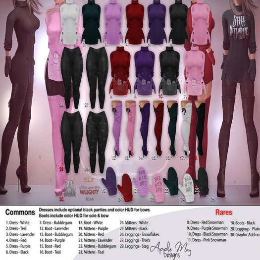 (AMD) Bah-Humbug - Dress - Lavender