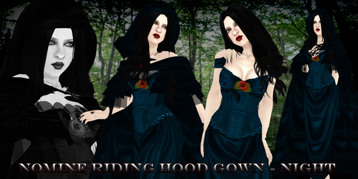 Nomine Riding Hood Gown - night