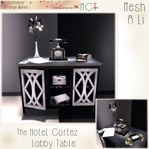 ~ASW~ The Hotel Cortez Lobby Table