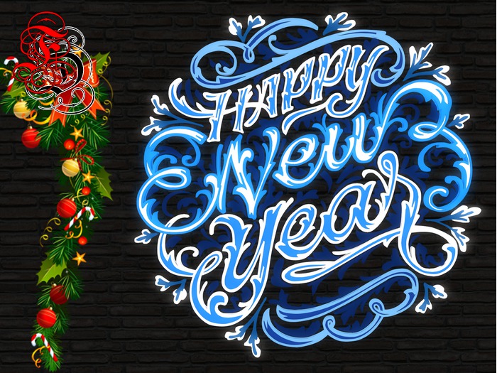 Frosensum ~ NEW YEAR - Happy New Year Sprouted SIGN DEMO