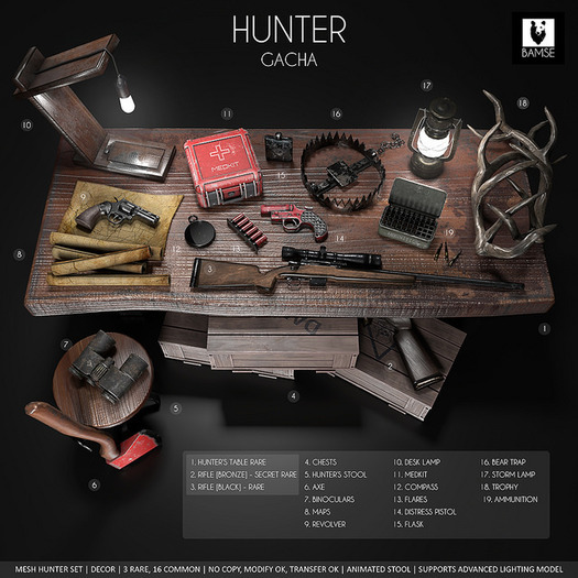 5. :BAMSE: Hunter Gacha - Hunter's Stool